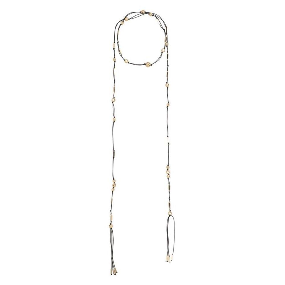 ISABEL MARANT Gold-Tone Metal Pendant Necklace Women BLACK Necklaces